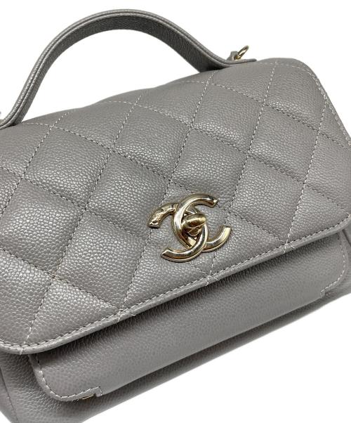 CHANEL（シャネル）CHANEL (シャネル) ビジネスアフィニティショルダーバッグ Business Affinity Shoulder Bag/A93749 ライトグレーの古着・服飾アイテム