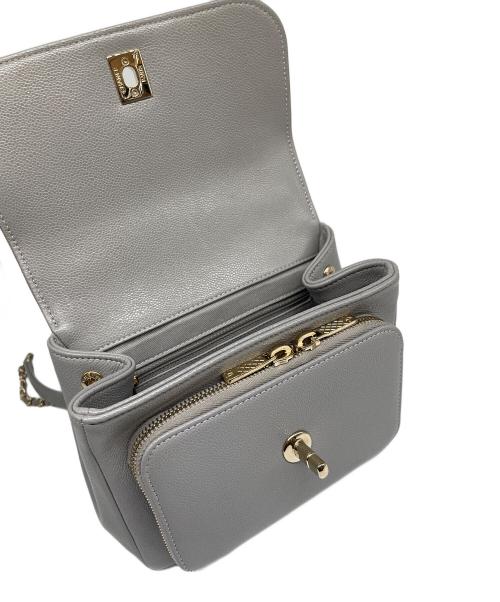 CHANEL（シャネル）CHANEL (シャネル) ビジネスアフィニティショルダーバッグ Business Affinity Shoulder Bag/A93749 ライトグレーの古着・服飾アイテム