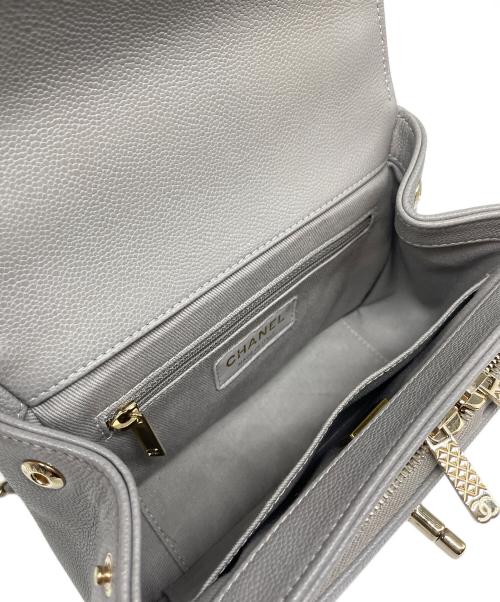 CHANEL（シャネル）CHANEL (シャネル) ビジネスアフィニティショルダーバッグ Business Affinity Shoulder Bag/A93749 ライトグレーの古着・服飾アイテム