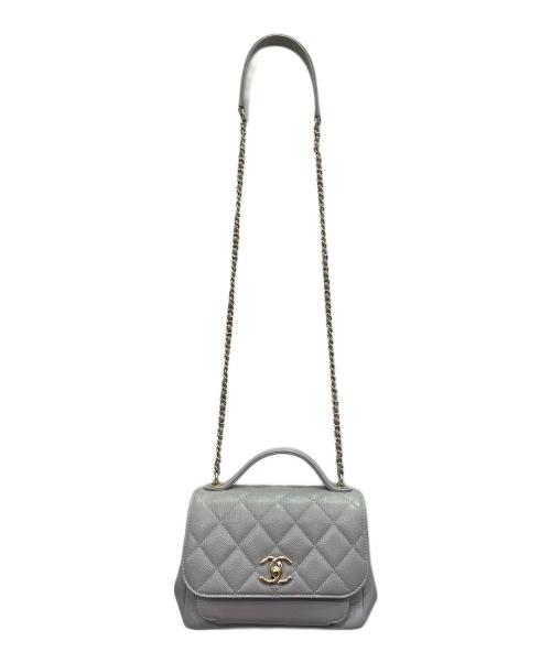 CHANEL（シャネル）CHANEL (シャネル) ビジネスアフィニティショルダーバッグ Business Affinity Shoulder Bag/A93749 ライトグレーの古着・服飾アイテム