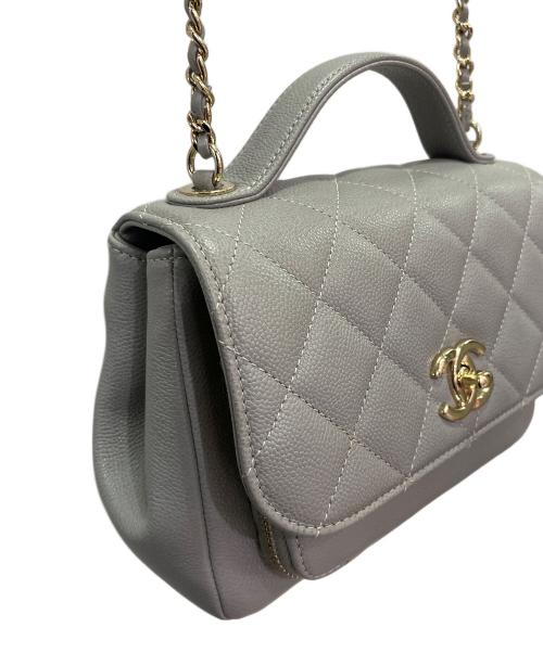 CHANEL（シャネル）CHANEL (シャネル) ビジネスアフィニティショルダーバッグ Business Affinity Shoulder Bag/A93749 ライトグレーの古着・服飾アイテム