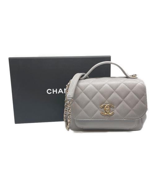 CHANEL（シャネル）CHANEL (シャネル) ビジネスアフィニティショルダーバッグ Business Affinity Shoulder Bag/A93749 ライトグレーの古着・服飾アイテム