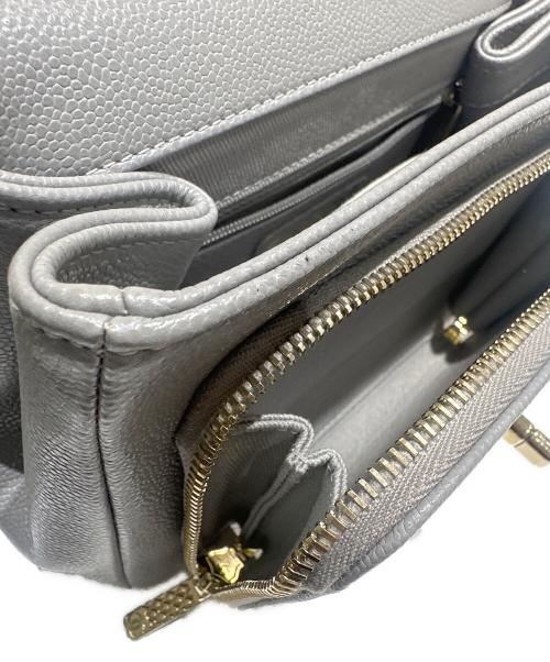 CHANEL（シャネル）CHANEL (シャネル) ビジネスアフィニティショルダーバッグ Business Affinity Shoulder Bag/A93749 ライトグレーの古着・服飾アイテム