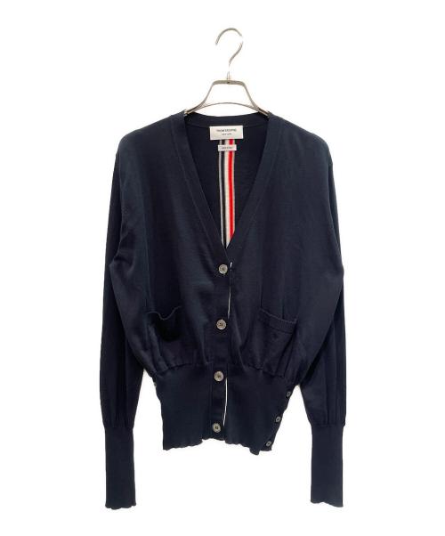 Thom Browne（トムブラウン）Thom Browne (トムブラウン) トリコロールカーディガン ネイビー サイズ:4の古着・服飾アイテム