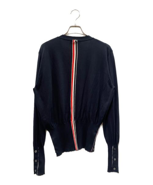 Thom Browne（トムブラウン）Thom Browne (トムブラウン) トリコロールカーディガン ネイビー サイズ:4の古着・服飾アイテム