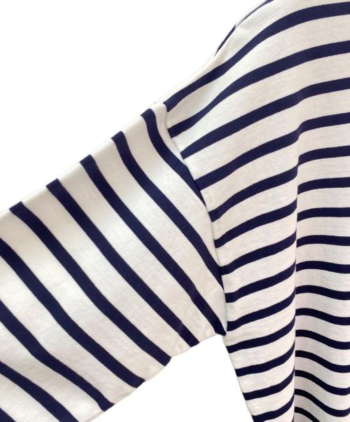 SEA（シー）SEA (シー) 長袖カットソー ホワイト×ネイビー サイズ:Freeの古着・服飾アイテム
