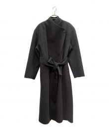 ELBORN（エルボルン）の古着「ロングフラップコート/Long Flap Coat」｜ダークグレー