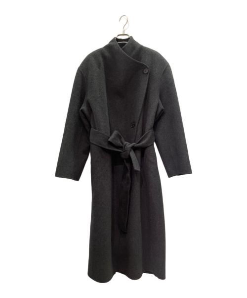 ELBORN（エルボルン）ELBORN (エルボルン) ロングフラップコート/Long Flap Coat ダークグレー サイズ:36の古着・服飾アイテム