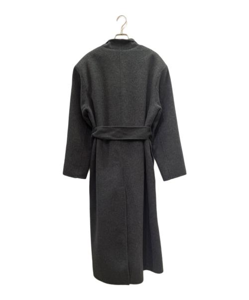 ELBORN（エルボルン）ELBORN (エルボルン) ロングフラップコート/Long Flap Coat ダークグレー サイズ:36の古着・服飾アイテム