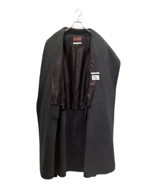 ELBORN（エルボルン）ELBORN (エルボルン) ロングフラップコート/Long Flap Coat ダークグレー サイズ:36の古着・服飾アイテム