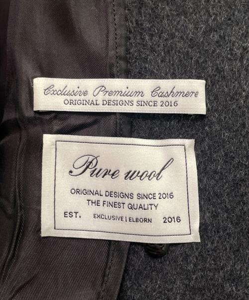 ELBORN（エルボルン）ELBORN (エルボルン) ロングフラップコート/Long Flap Coat ダークグレー サイズ:36の古着・服飾アイテム