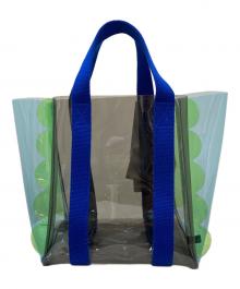 LUDLOW（ラドロー）の古着「PVC Scalloped Tote」｜ブルー×グリーン