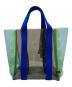 LUDLOW（ラドロー）の古着「PVC Scalloped Tote」｜ブルー×グリーン