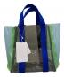 LUDLOW (ラドロー) PVC Scalloped Tote ブルー×グリーン：10000円