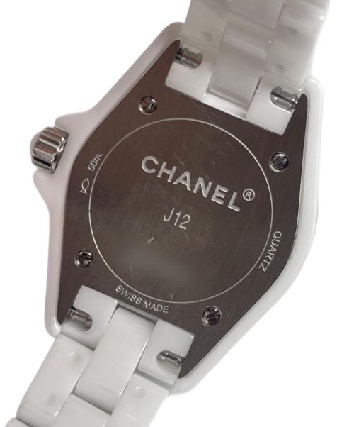 CHANEL（シャネル）CHANEL (シャネル) J12 Ref:H2570 ホワイト文字盤 ホワイトシェル サイズ:29mm/15cmの古着・服飾アイテム