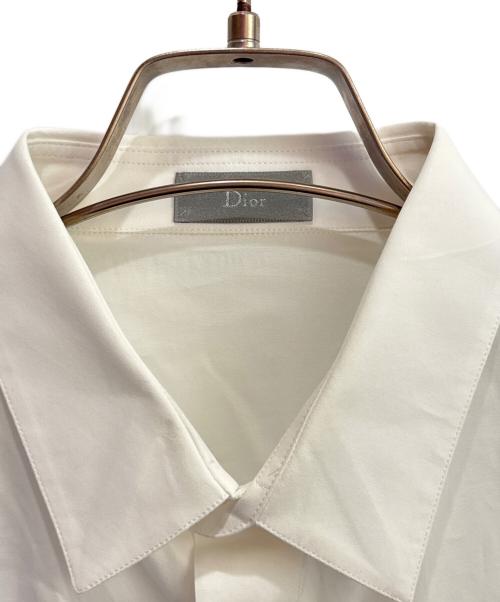 DIOR HOMME（ディオール オム）DIOR HOMME (ディオール オム) Bee刺繍ドレスシャツ ホワイト サイズ:41の古着・服飾アイテム