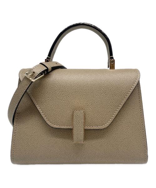 Valextra（ヴァレクストラ）Valextra (ヴァレクストラ) Mini Iside Bag イジィデ ミニ ベージュ サイズ:Mini/ミニの古着・服飾アイテム