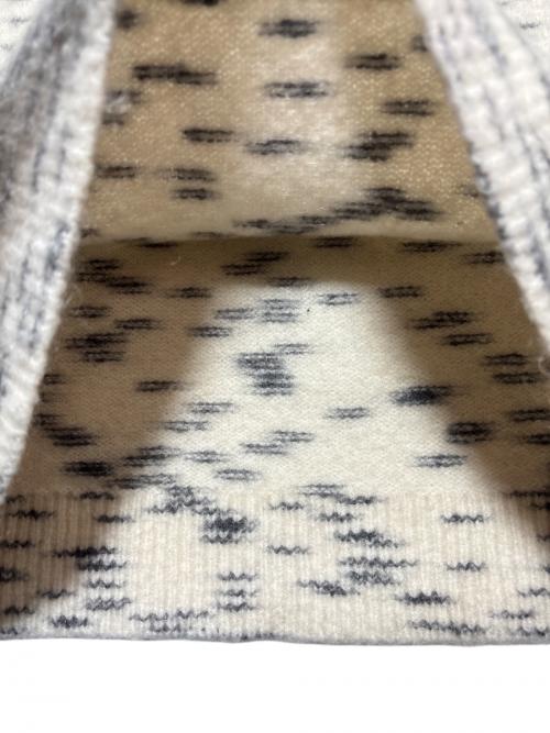 Acne studios（アクネ ストゥディオズ）ACNE STUDIOS (アクネ ストゥディオズ) クルーネックニット ホワイト×グレー サイズ:Sの古着・服飾アイテム