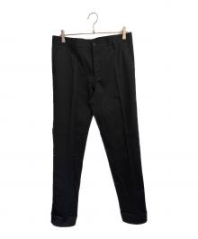 VERSACE（ヴェルサーチ）の古着「Slim Fit High-Waisted Casual Pants」｜ブラック