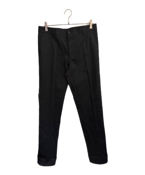VERSACE（ヴェルサーチ）VERSACE (ヴェルサーチ) Slim Fit High-Waisted Casual Pants ブラック サイズ:48の古着・服飾アイテム