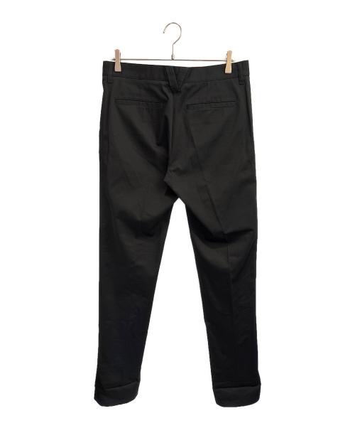 VERSACE（ヴェルサーチ）VERSACE (ヴェルサーチ) Slim Fit High-Waisted Casual Pants ブラック サイズ:48の古着・服飾アイテム