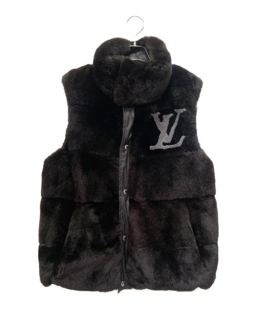 LOUIS VUITTON（ルイ ヴィトン）LOUIS VUITTON (ルイ ヴィトン) ラビットファーリバーシブルダウンベスト/Reversible Down Vest/RM092D MPBS80PL6 ブラック サイズ:44の古着・服飾アイテム