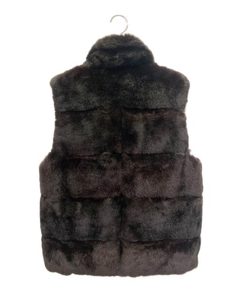 LOUIS VUITTON（ルイ ヴィトン）LOUIS VUITTON (ルイ ヴィトン) ラビットファーリバーシブルダウンベスト/Reversible Down Vest/RM092D MPBS80PL6 ブラック サイズ:44の古着・服飾アイテム