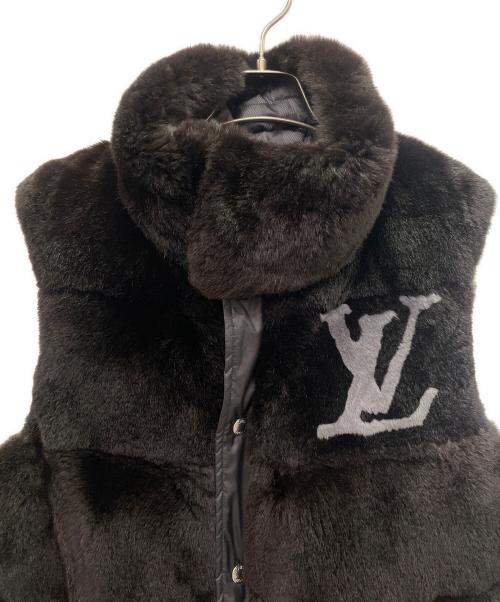 LOUIS VUITTON（ルイ ヴィトン）LOUIS VUITTON (ルイ ヴィトン) ラビットファーリバーシブルダウンベスト/Reversible Down Vest/RM092D MPBS80PL6 ブラック サイズ:44の古着・服飾アイテム