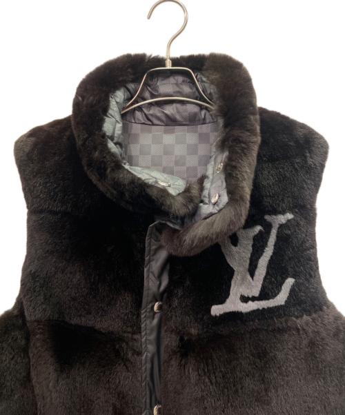 LOUIS VUITTON（ルイ ヴィトン）LOUIS VUITTON (ルイ ヴィトン) ラビットファーリバーシブルダウンベスト/Reversible Down Vest/RM092D MPBS80PL6 ブラック サイズ:44の古着・服飾アイテム