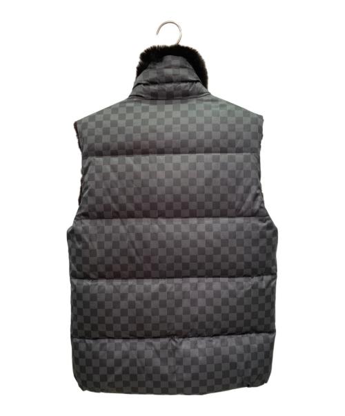 LOUIS VUITTON（ルイ ヴィトン）LOUIS VUITTON (ルイ ヴィトン) ラビットファーリバーシブルダウンベスト/Reversible Down Vest/RM092D MPBS80PL6 ブラック サイズ:44の古着・服飾アイテム