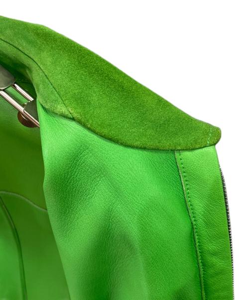 HERMES（エルメス）HERMES (エルメス) Suede Zip-Up Jacket スエードジップアップジャケット グリーン サイズ:48の古着・服飾アイテム