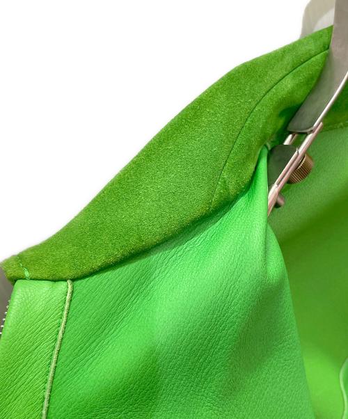 HERMES（エルメス）HERMES (エルメス) Suede Zip-Up Jacket スエードジップアップジャケット グリーン サイズ:48の古着・服飾アイテム