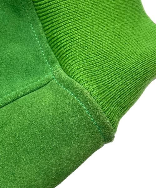 HERMES（エルメス）HERMES (エルメス) Suede Zip-Up Jacket スエードジップアップジャケット グリーン サイズ:48の古着・服飾アイテム