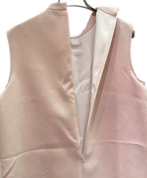 YOKO CHAN（ヨーコチャン）YOKO CHAN (ヨーコチャン) Bottleneck Long Ribbon Dress ボトルネック ロングリボンドレス/YCD-126-023 ピンク×ブラック サイズ:Freeの古着・服飾アイテム