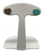 TIFFANY & Co.ティファニー）の古着「リターントゥ 1P ダイヤ ハート ピアス/Return to Tiffany 1P Diamond Heart Earrings」｜シルバー