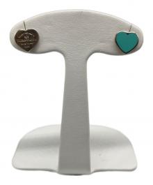 TIFFANY & Co.（ティファニー）の古着「リターントゥ 1P ダイヤ ハート ピアス/Return to Tiffany 1P Diamond Heart Earrings」｜シルバー