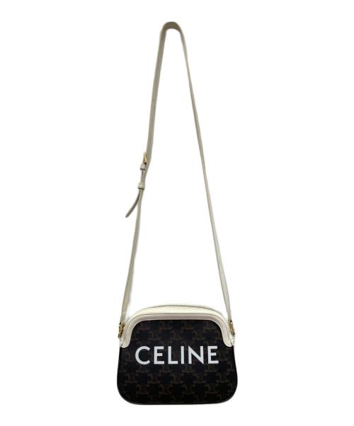 CELINE（セリーヌ）CELINE (セリーヌ) Triomphe Small Camera Bag トリオンフ スモールカメラバッグ ブラウン サイズ:スモール/SMALLの古着・服飾アイテム