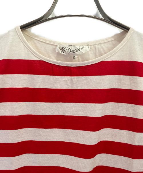 GUCCI（グッチ）GUCCI (グッチ) 半袖カットソー ホワイト×レッド サイズ:Sの古着・服飾アイテム