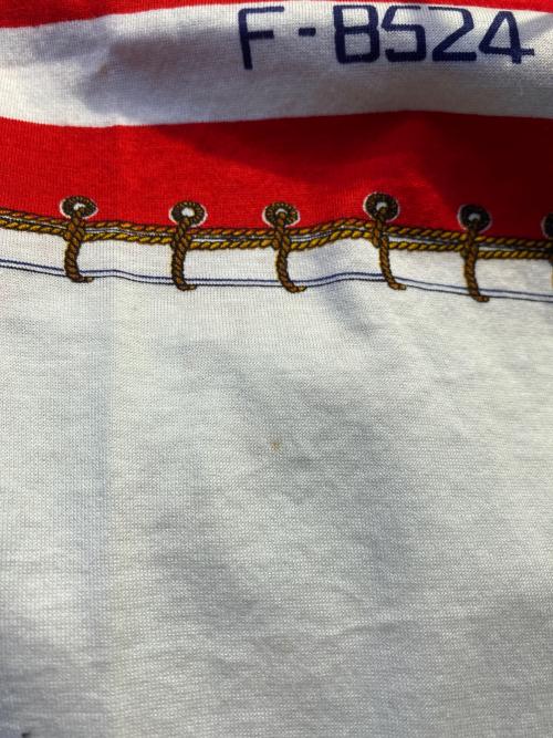 GUCCI（グッチ）GUCCI (グッチ) 半袖カットソー ホワイト×レッド サイズ:Sの古着・服飾アイテム