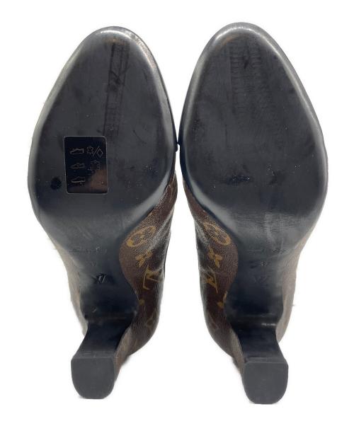 LOUIS VUITTON（ルイ ヴィトン）LOUIS VUITTON (ルイ ヴィトン) Monogram Chelsea Short Boots サイドゴア モノグラムショートブーツ ブラウン サイズ:37の古着・服飾アイテム