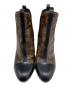 LOUIS VUITTON (ルイ ヴィトン) Monogram Chelsea Short Boots サイドゴア モノグラムショートブーツ ブラウン サイズ:37：65000円