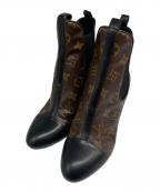 LOUIS VUITTONルイ ヴィトン）の古着「Monogram Chelsea Short Boots サイドゴア モノグラムショートブーツ」｜ブラウン