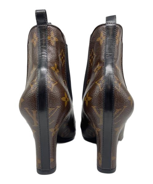 LOUIS VUITTON（ルイ ヴィトン）LOUIS VUITTON (ルイ ヴィトン) Monogram Chelsea Short Boots サイドゴア モノグラムショートブーツ ブラウン サイズ:37の古着・服飾アイテム