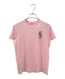 MIU MIU（ミュウミュウ）の古着「not nice t shirt」｜ピンク