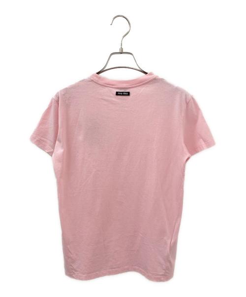MIU MIU（ミュウミュウ）MIU MIU (ミュウミュウ) not nice t shirt ピンク サイズ:XSの古着・服飾アイテム