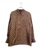 LOUIS VUITTONルイ ヴィトン）の古着「シルク モノグラムシャツ/Silk Monogram Shirt」｜ブラウン