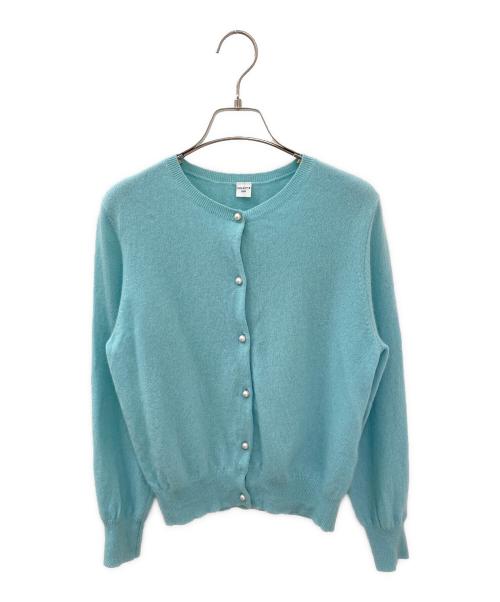NOLLEY'S Light（ノーリース ライト）NOLLEY'S Light (ノーリース ライト) パールボタンカーディガン スカイブルー サイズ:38の古着・服飾アイテム