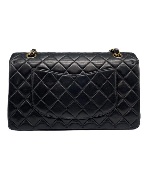 CHANEL（シャネル）CHANEL (シャネル) Matelassé 25 Double Flap Chain Shoulder Bag/マトラッセ25 Wフラップチェーンショルダーバッグ ブラック サイズ:25の古着・服飾アイテム