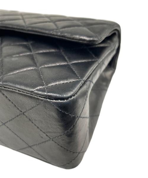 CHANEL（シャネル）CHANEL (シャネル) Matelassé 25 Double Flap Chain Shoulder Bag/マトラッセ25 Wフラップチェーンショルダーバッグ ブラック サイズ:25の古着・服飾アイテム