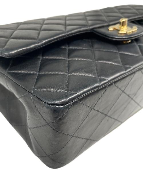 CHANEL（シャネル）CHANEL (シャネル) Matelassé 25 Double Flap Chain Shoulder Bag/マトラッセ25 Wフラップチェーンショルダーバッグ ブラック サイズ:25の古着・服飾アイテム